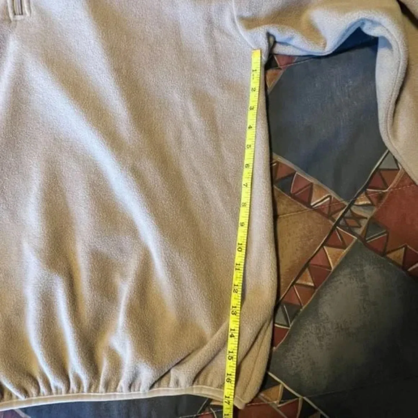 Beige Fleece 1/4 Zip Pullover image indicator(3)