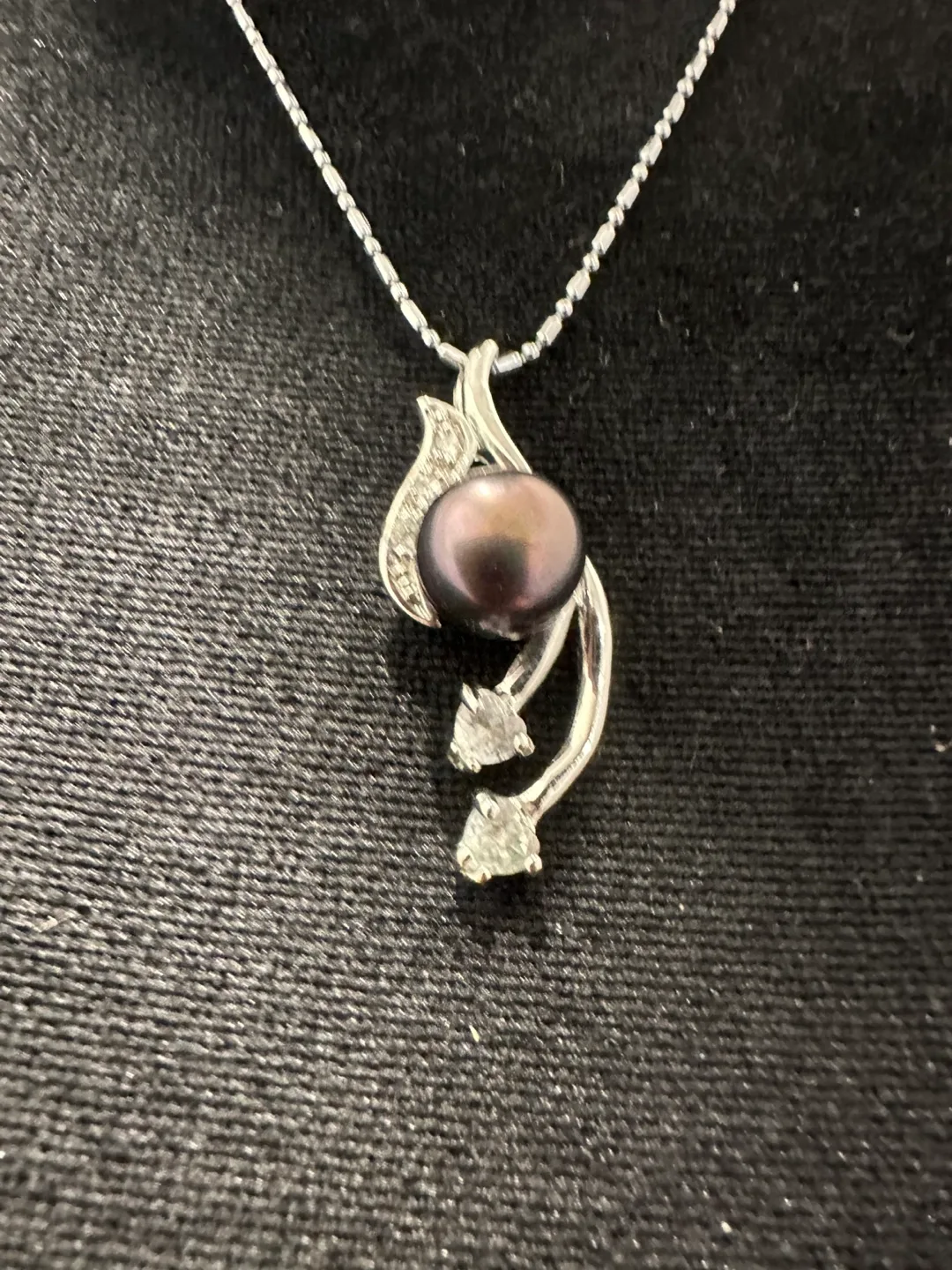 Dark Pearl Bracelet and Pendant Set image indicator(2)