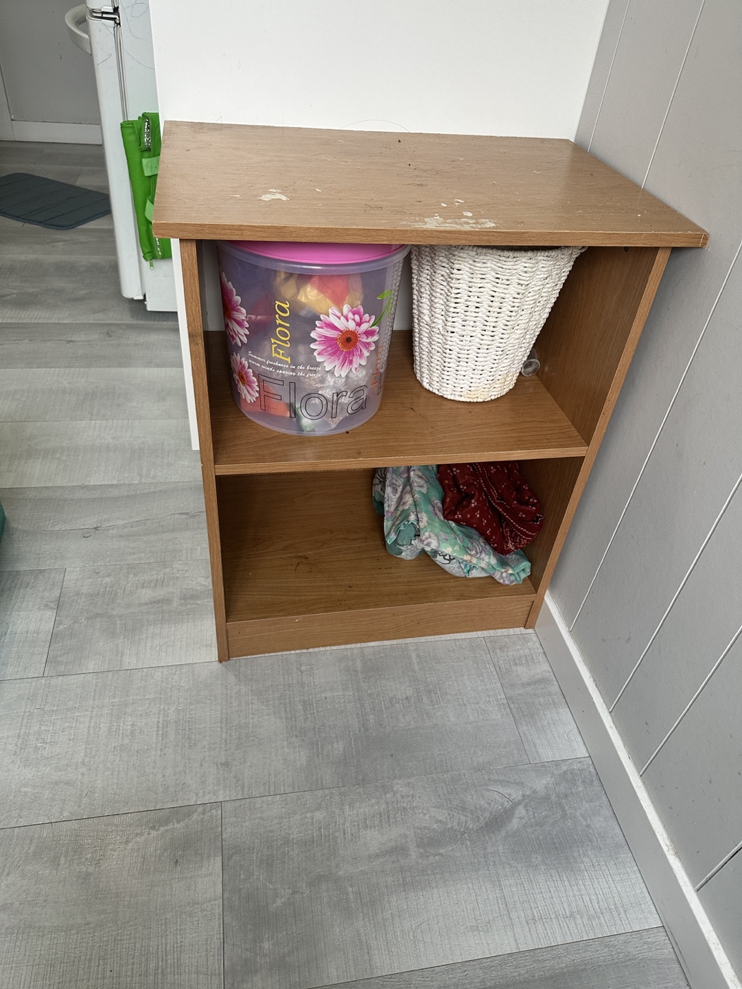 Two-shelf wooden storage unit - photo 2