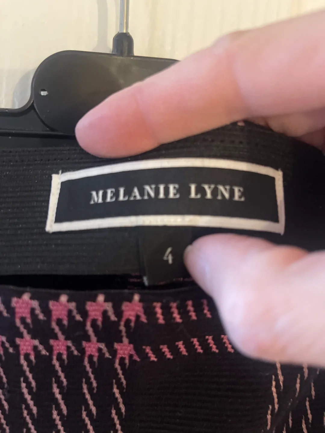 🏈Black and Pink plaid Pencil Skirt Melanie Lyne image indicator(2)