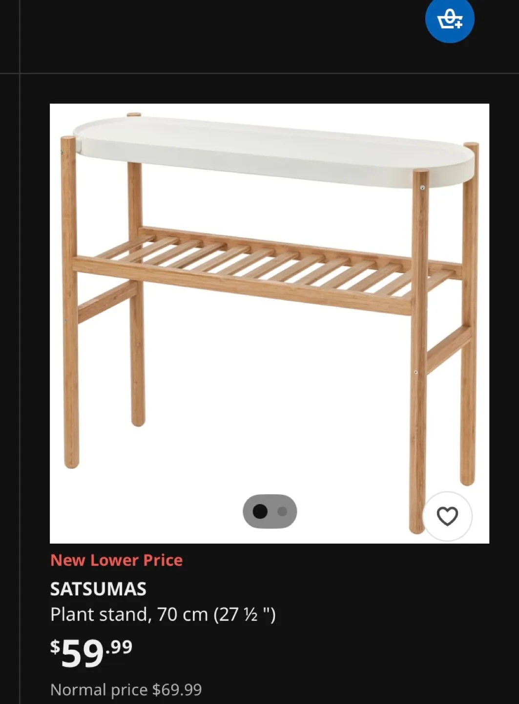 IKEA SATSUMAS Plant Stand image indicator(2)