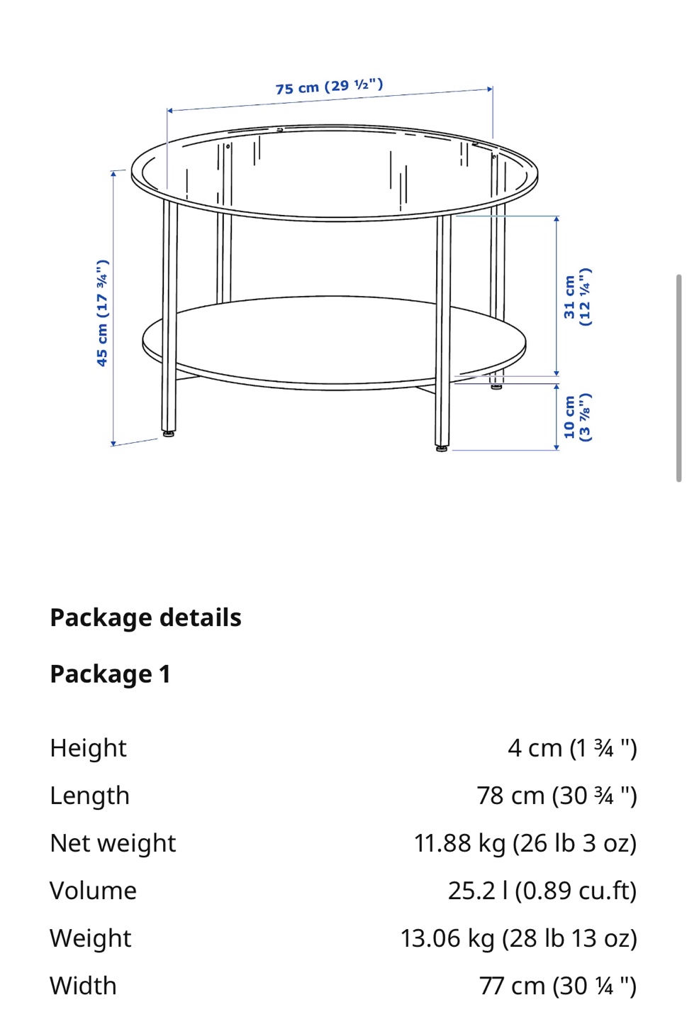 VITTJÖ Coffee Table - WHITE/Glass - photo 4