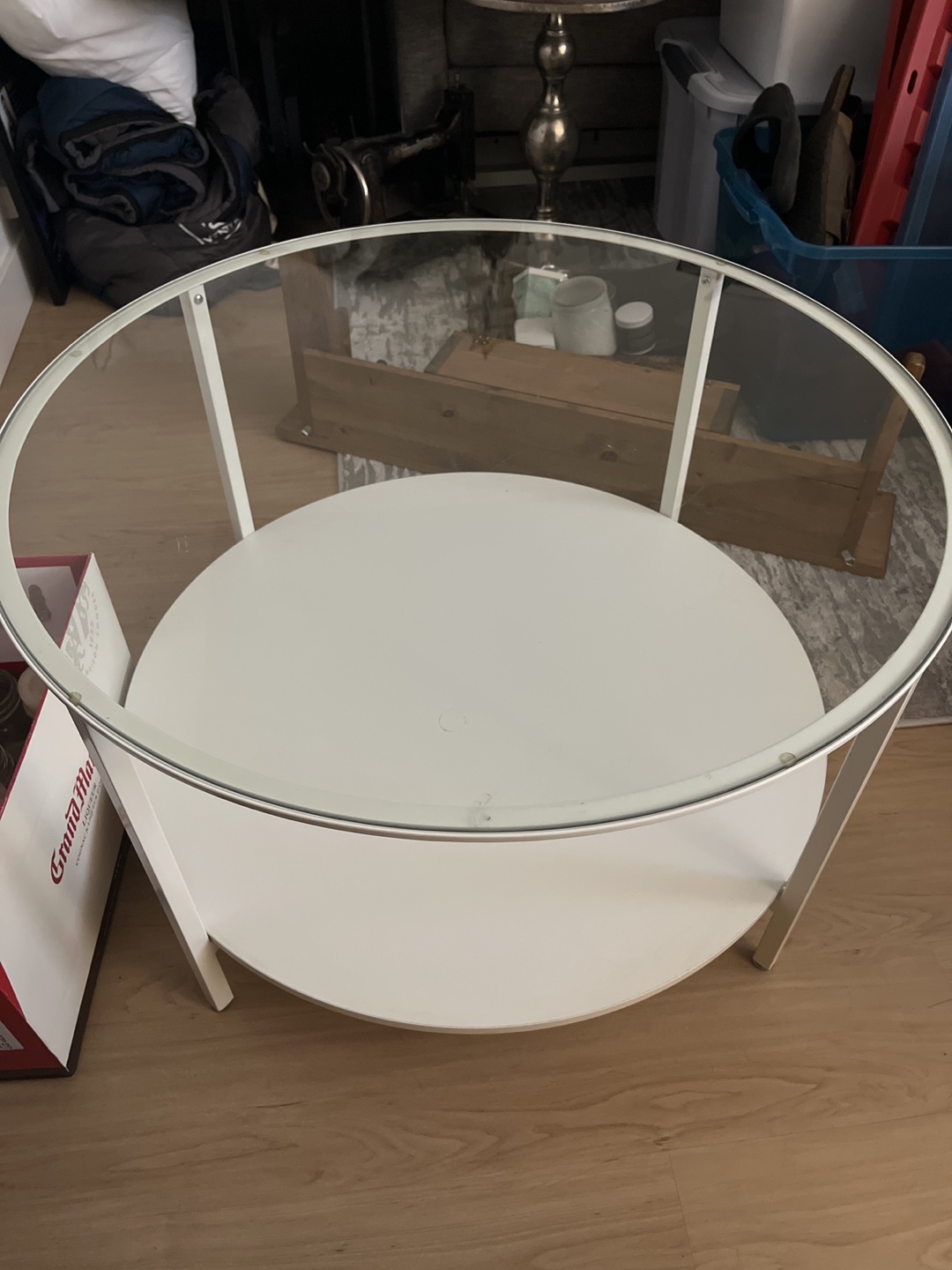VITTJÖ Coffee Table - WHITE/Glass - photo 3