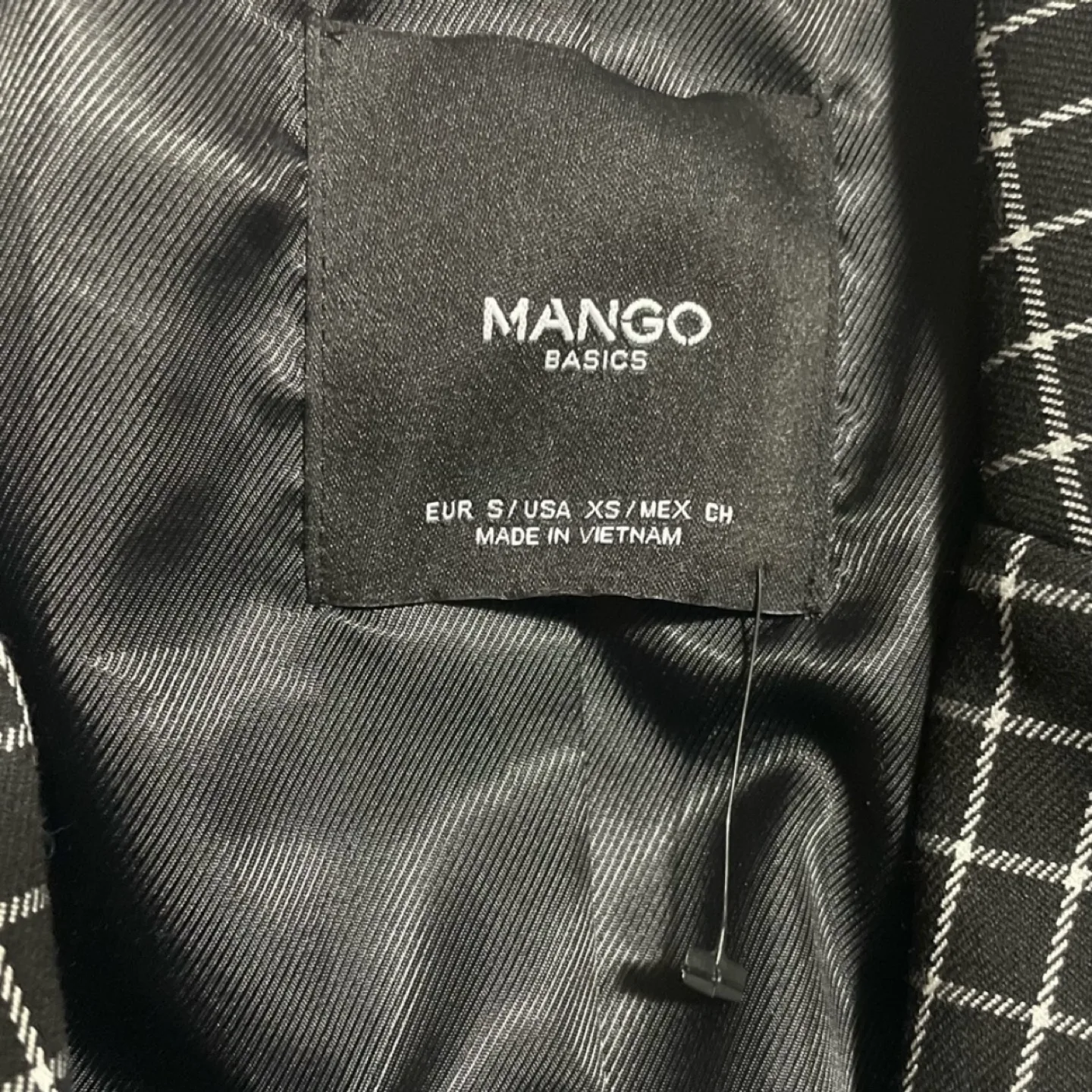 Mango One Button Patterned Lapel-collar Blazer image indicator(6)