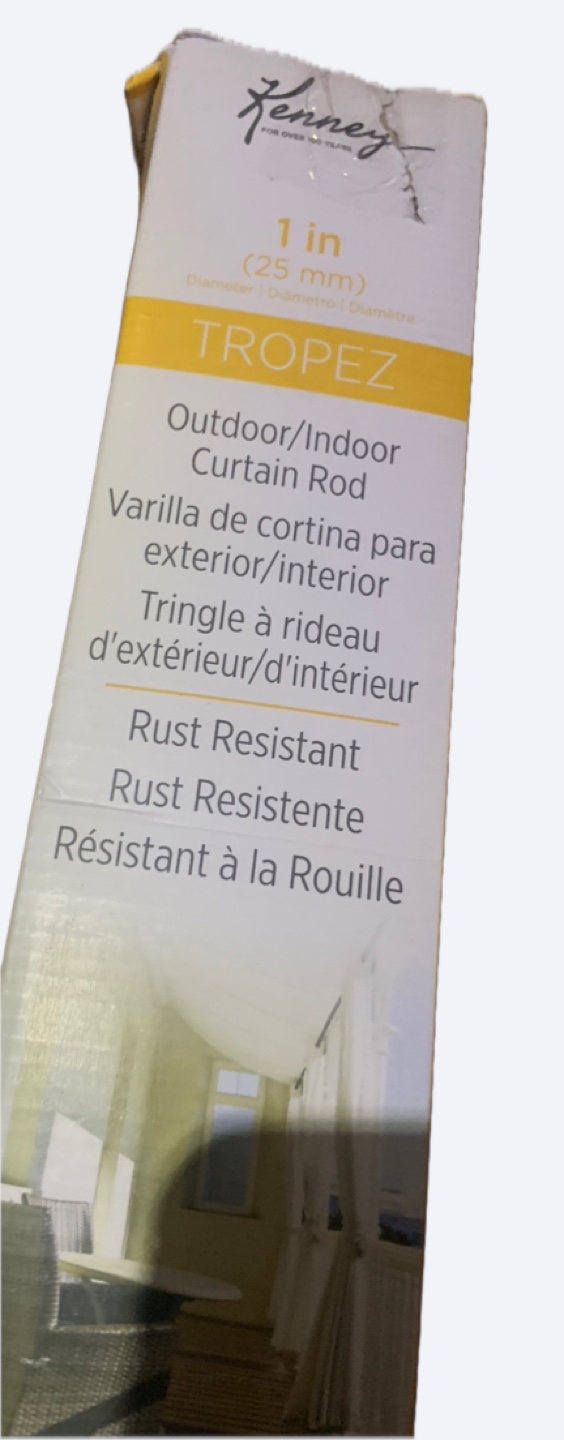 Tropez 1” 🏈 72-144” Extendable Curtain Rod