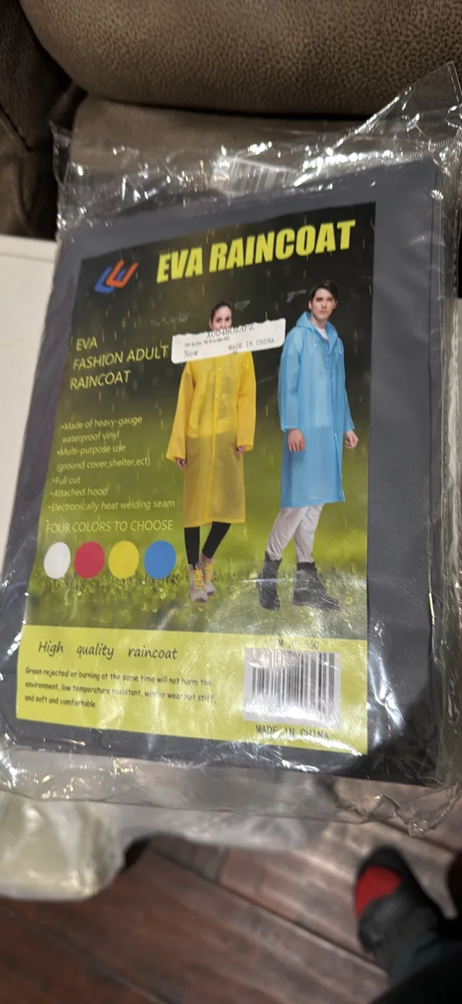 Adult EVA Fashion Raincoat image indicator(2)