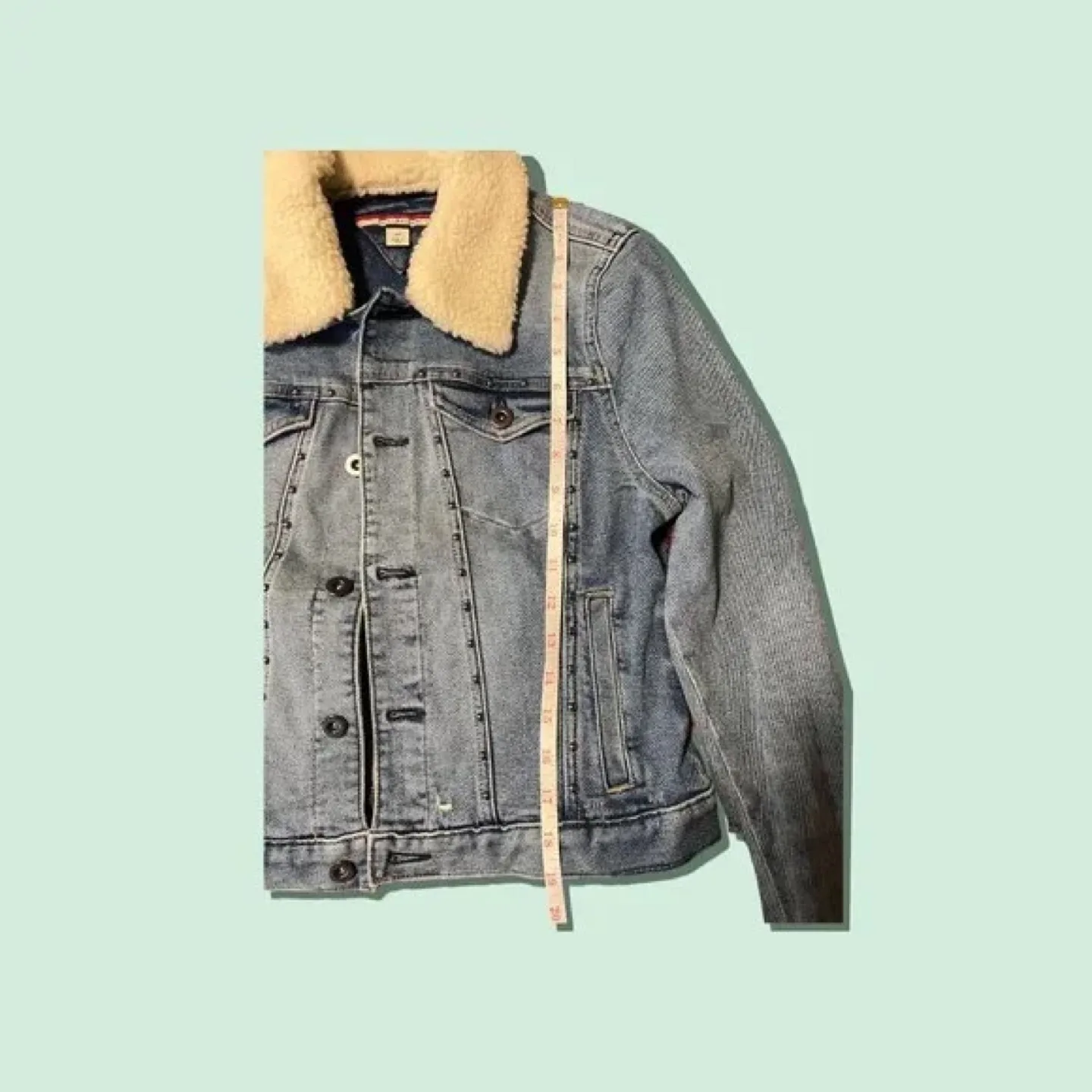 Tommy Hilfiger Denim Jacket with Sherpa Collar image indicator(2)