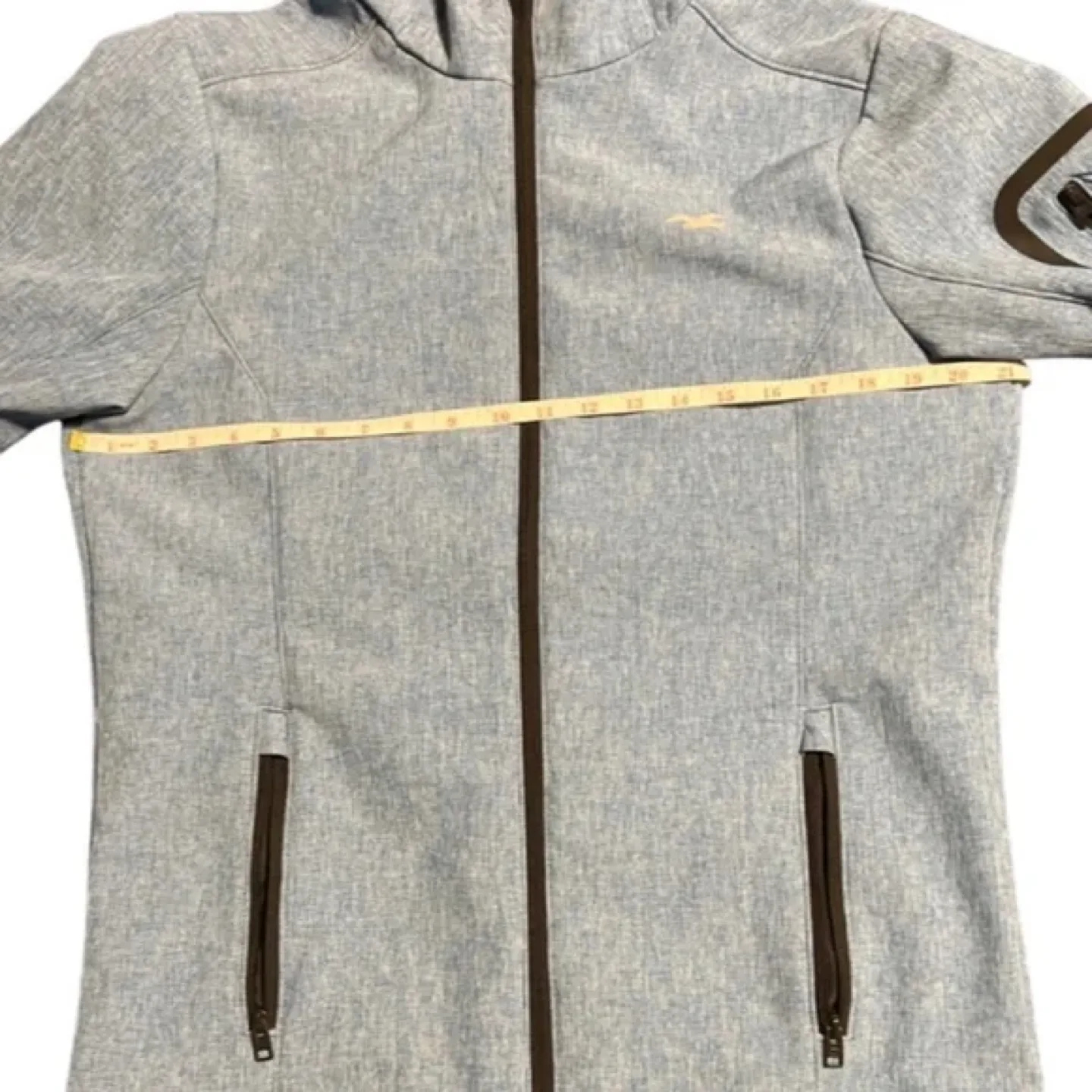 Hollister Co. Grey Zip-Up Hoodie Jacket image indicator(5)