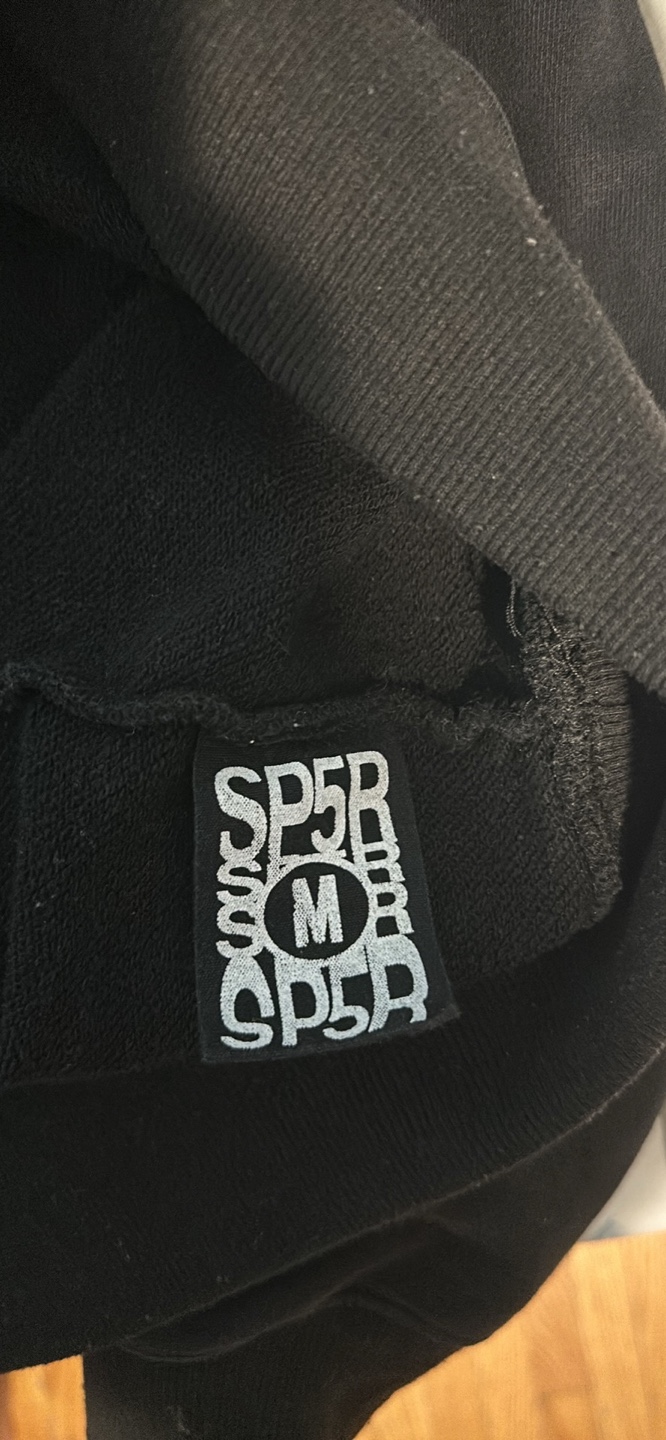SP5DER Black Hoodie Size Medium - photo 3