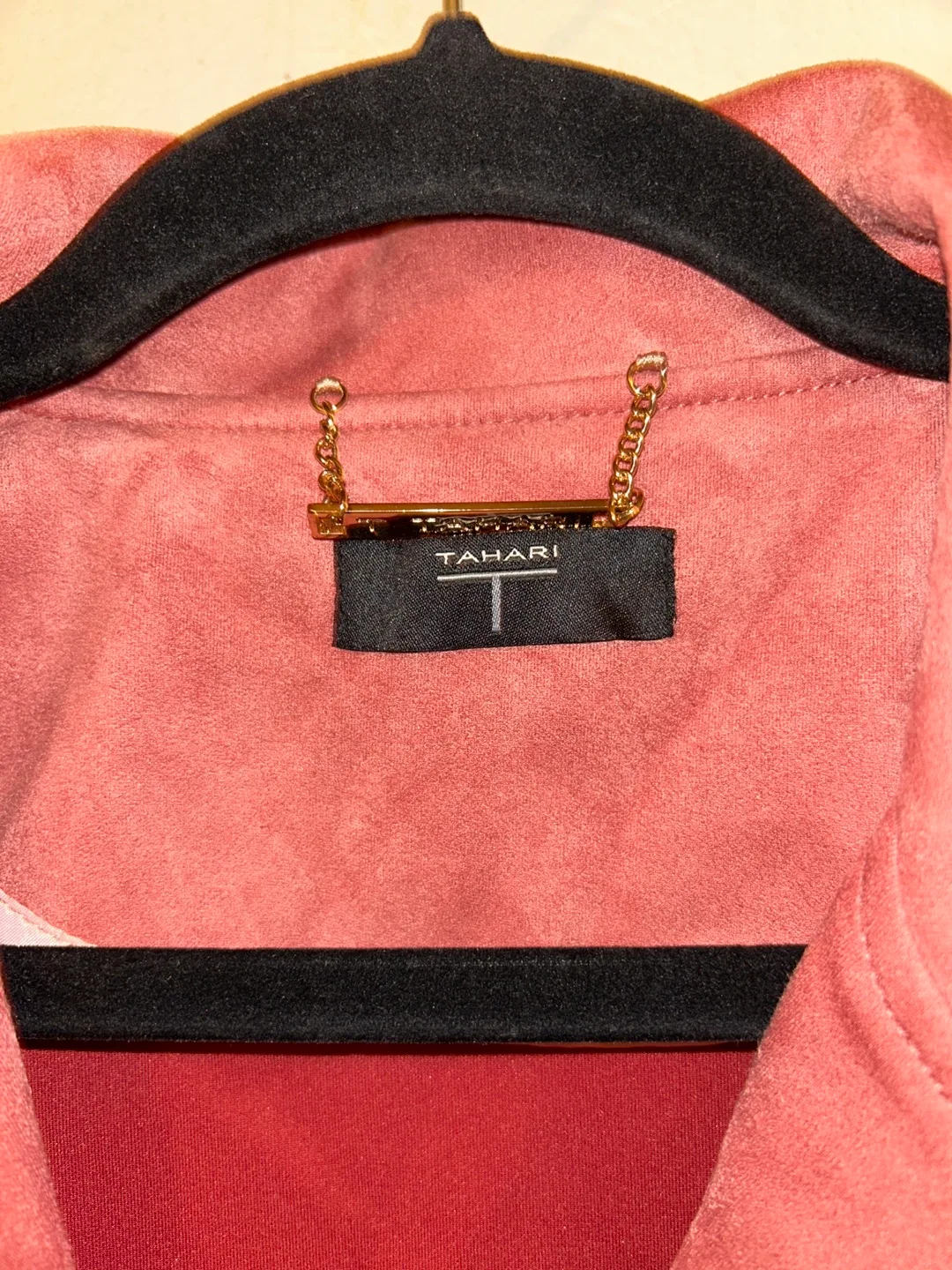 Tahari Dusty Rose Faux Suede Cropped Jacket NEW SZ S 🏈 image indicator(2)