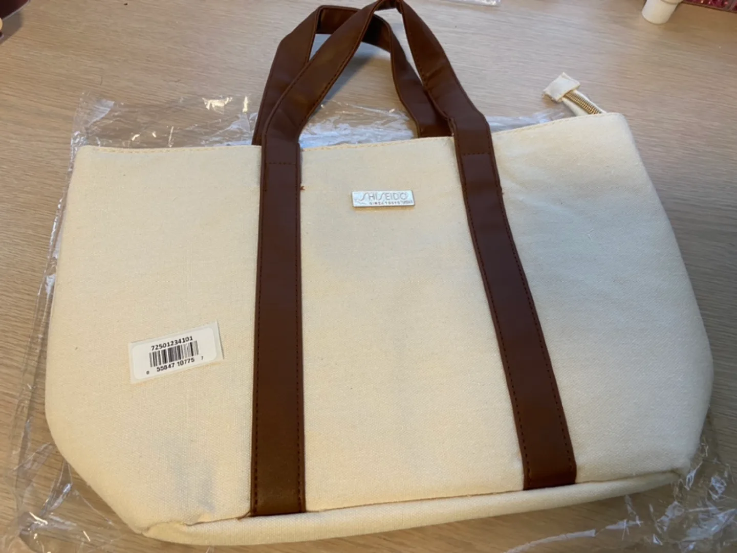 NEW Shiseido Canvas Tote Bag  🏈 image indicator(2)