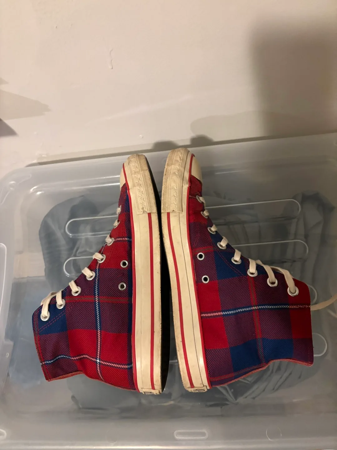 Bape Apesta Plaid Wool Sneakers image indicator(3)