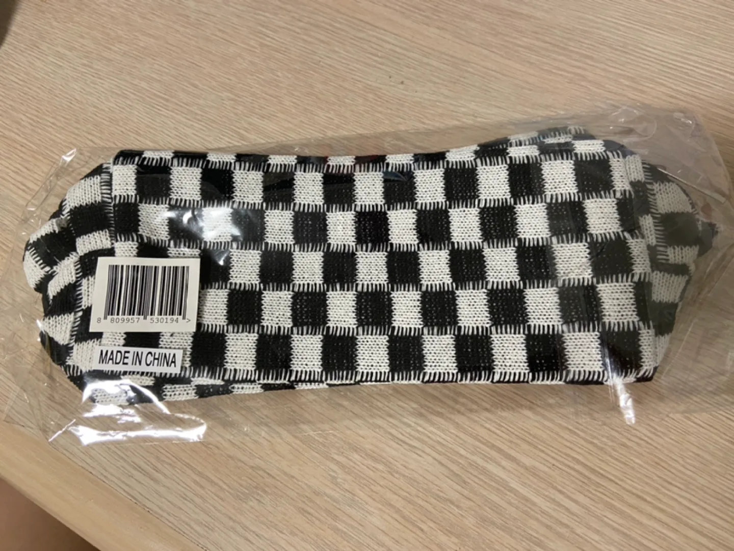 NEW Kijibae Checkered Pouch - Black and White 🏈 image indicator(4)