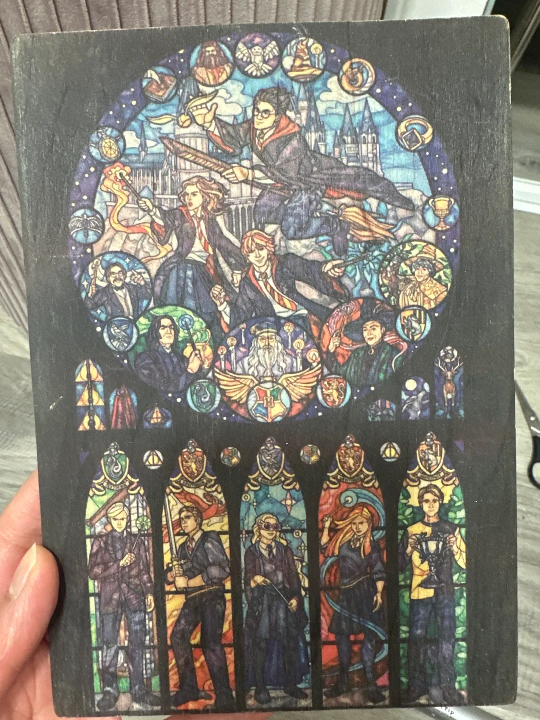 Harry Potter wood plaque painting thumbnail