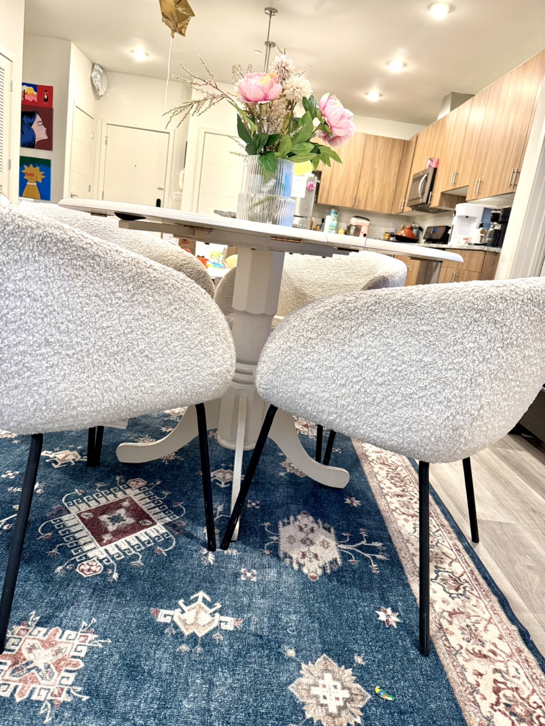 Boucle Chair / dining  chair + free table - photo 3