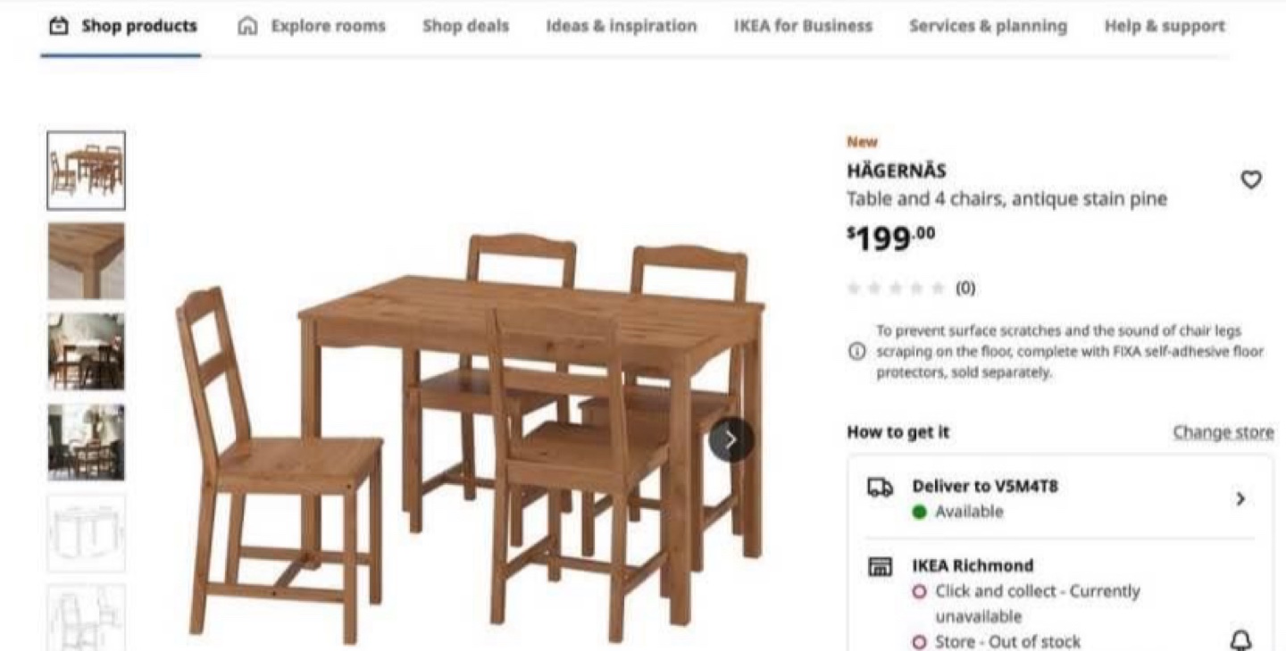 IKEA Dining Table only - photo 2