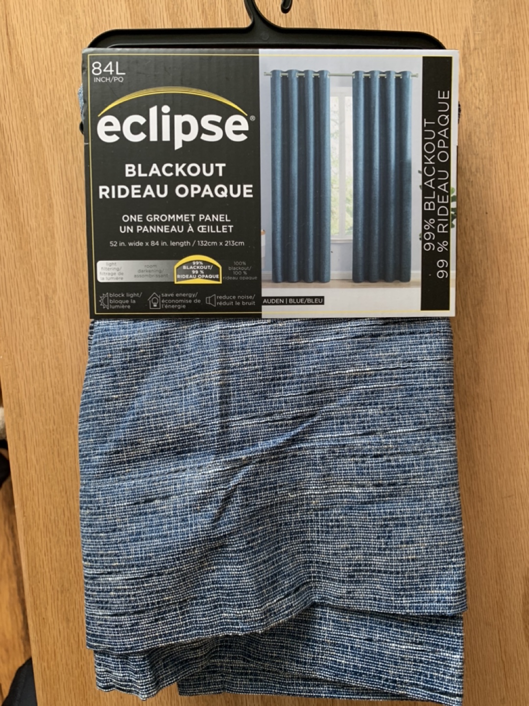 Eclipse Blackout Grommet Curtain Panel - Blue