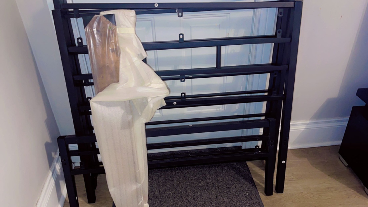 Black Metal Twin Bed Frame - New