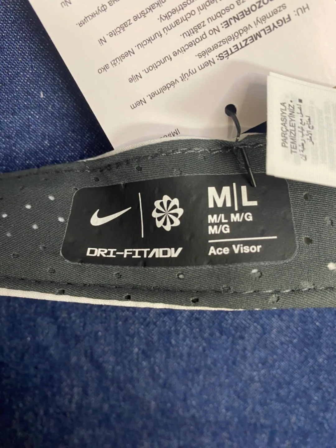 Nike Dri-FIT Ace Visor - White - Size M/L image indicator(5)