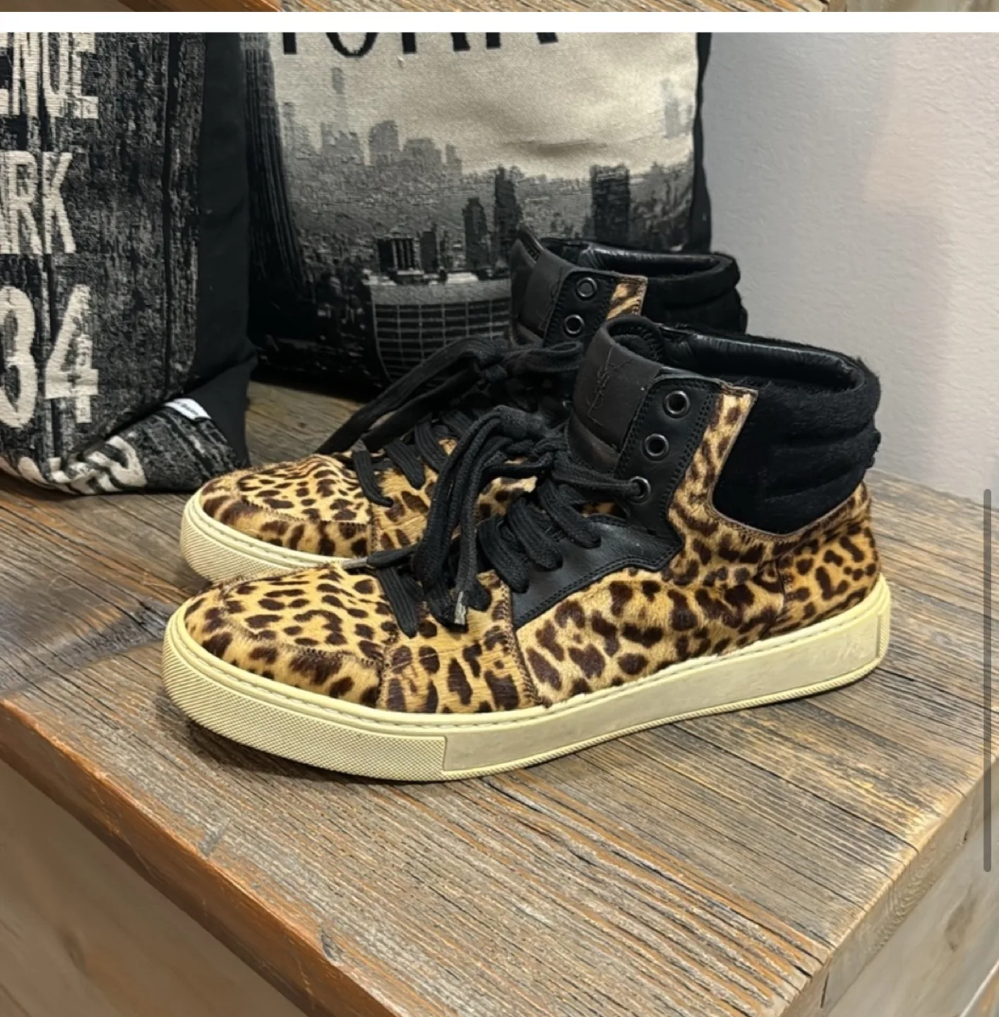 YSL pony hair sneakers - 42.5 (9..5 womens /7-7.5 mens) image indicator(2)