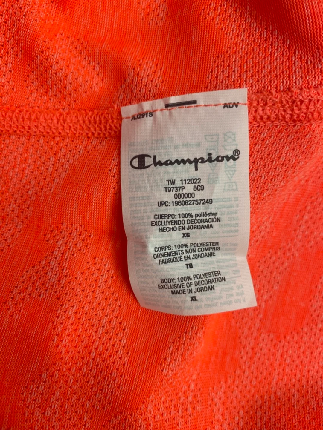 Champion Women's XL Coral Short Sleeve T-Shirt image indicator(5)