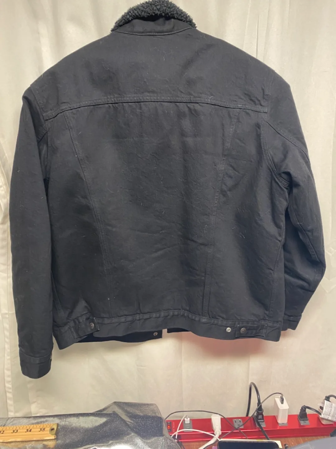 Levi's Black Sherpa Lined Denim Jacket image indicator(4)