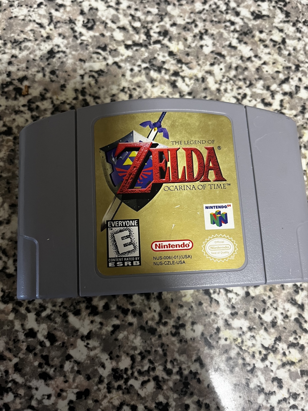 The Legend of Zelda: Ocarina of Time N64 Cartridge