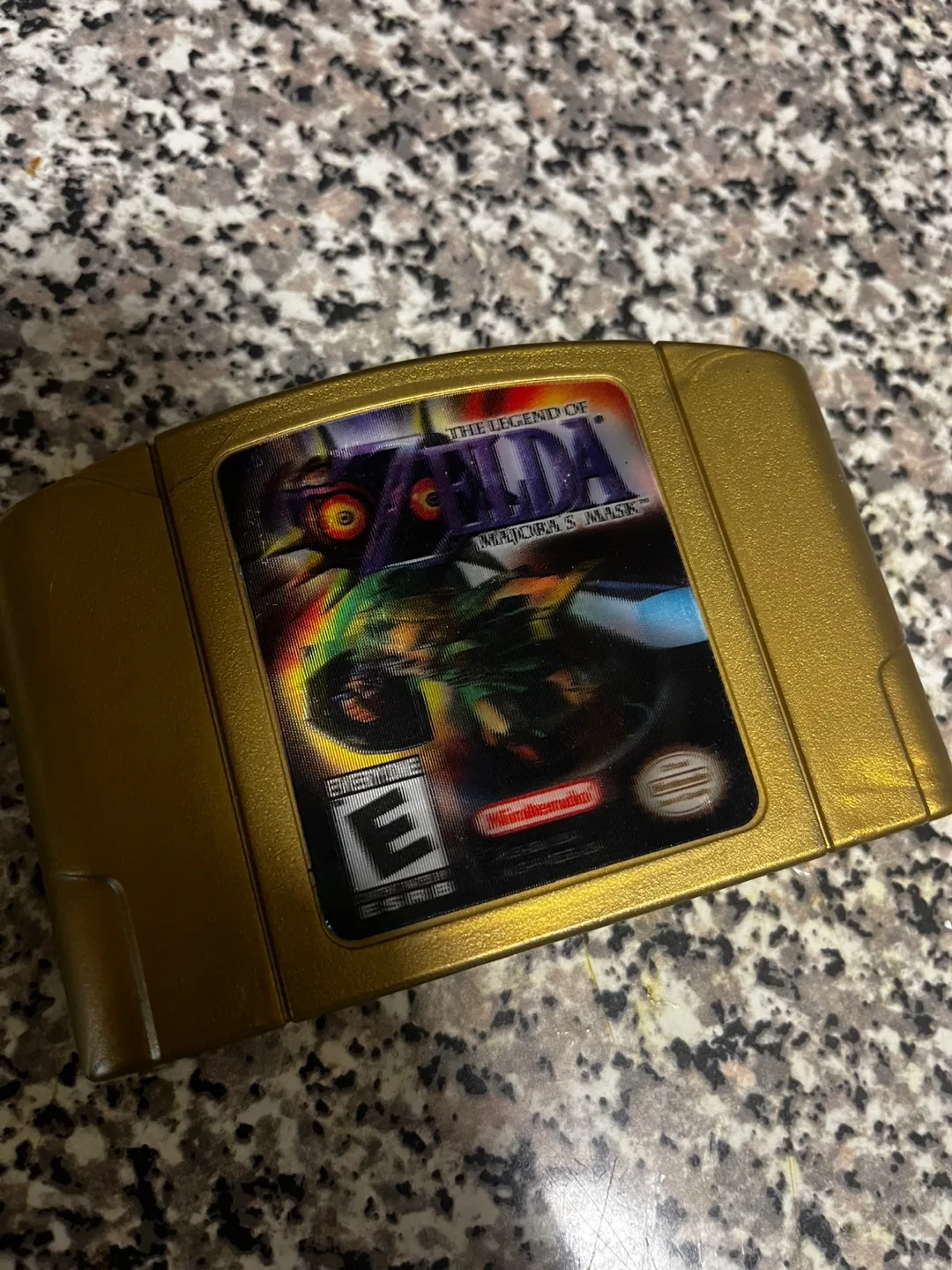 Gold Zelda: Majora's Mask N64 Cartridge