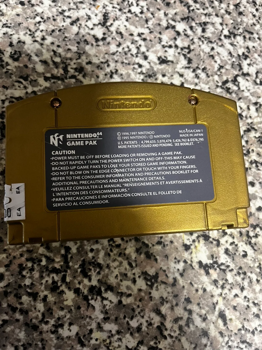 Gold Zelda: Majora's Mask N64 Cartridge image indicator(2)
