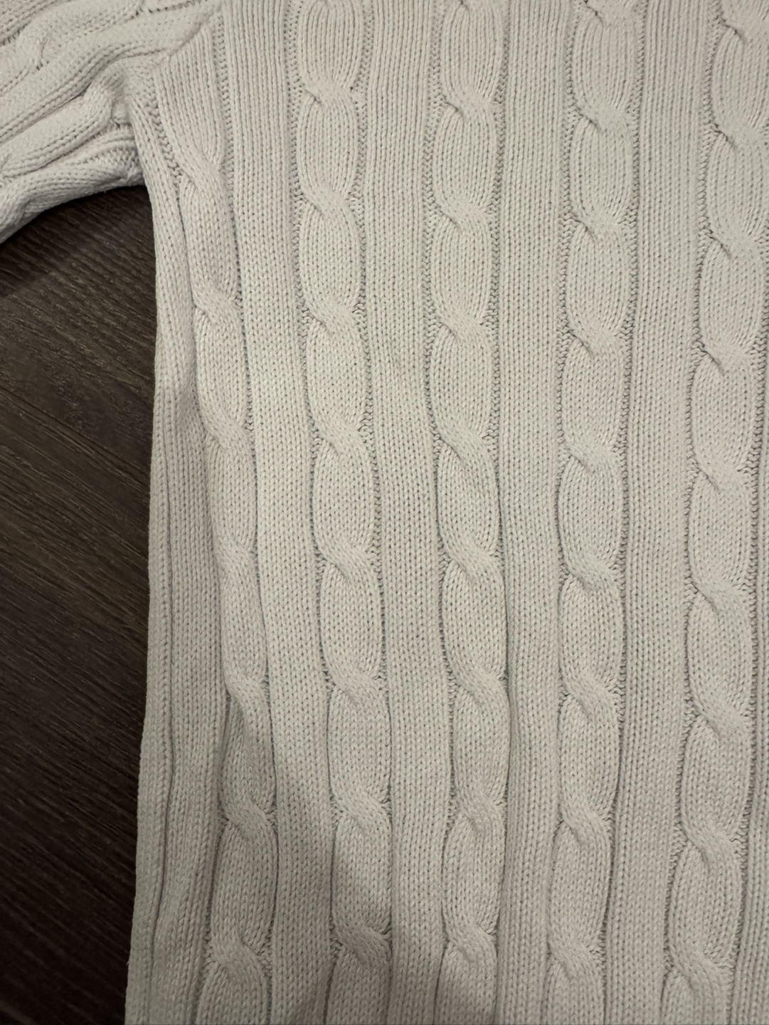 Polo Ralph Lauren White Cable Knit Sweater - photo 3