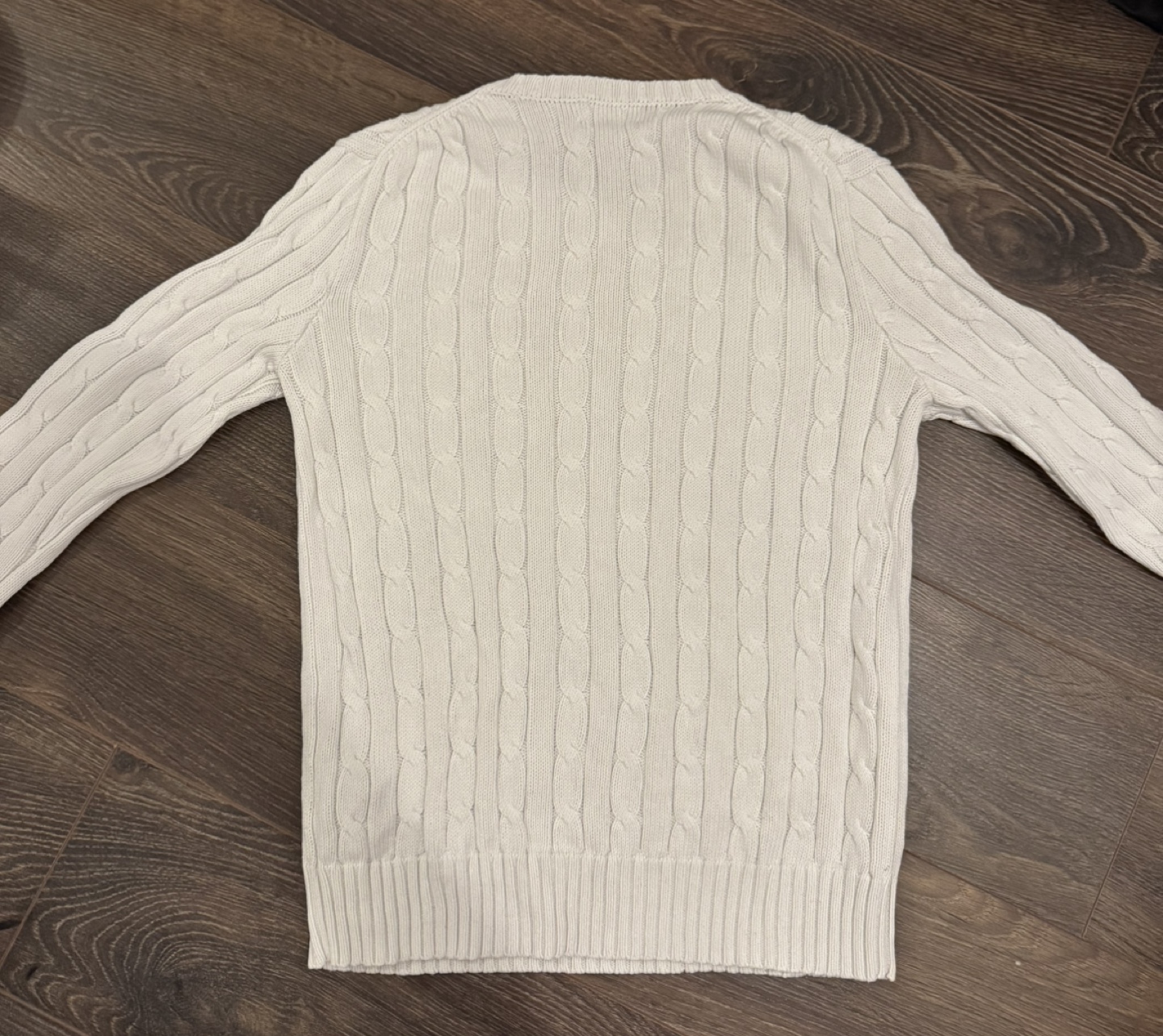 Polo Ralph Lauren White Cable Knit Sweater - photo 2