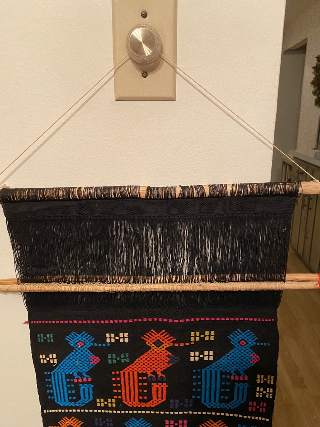 Vintage Mexican Wall Hanging Textile Art - photo 2