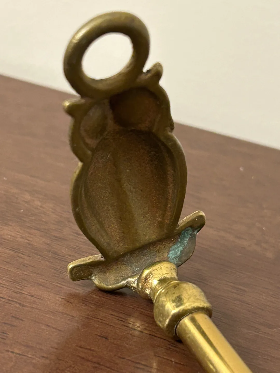 Vintage Fireplace Toasting Fork Brass Owl 15,5”🏈 image indicator(6)