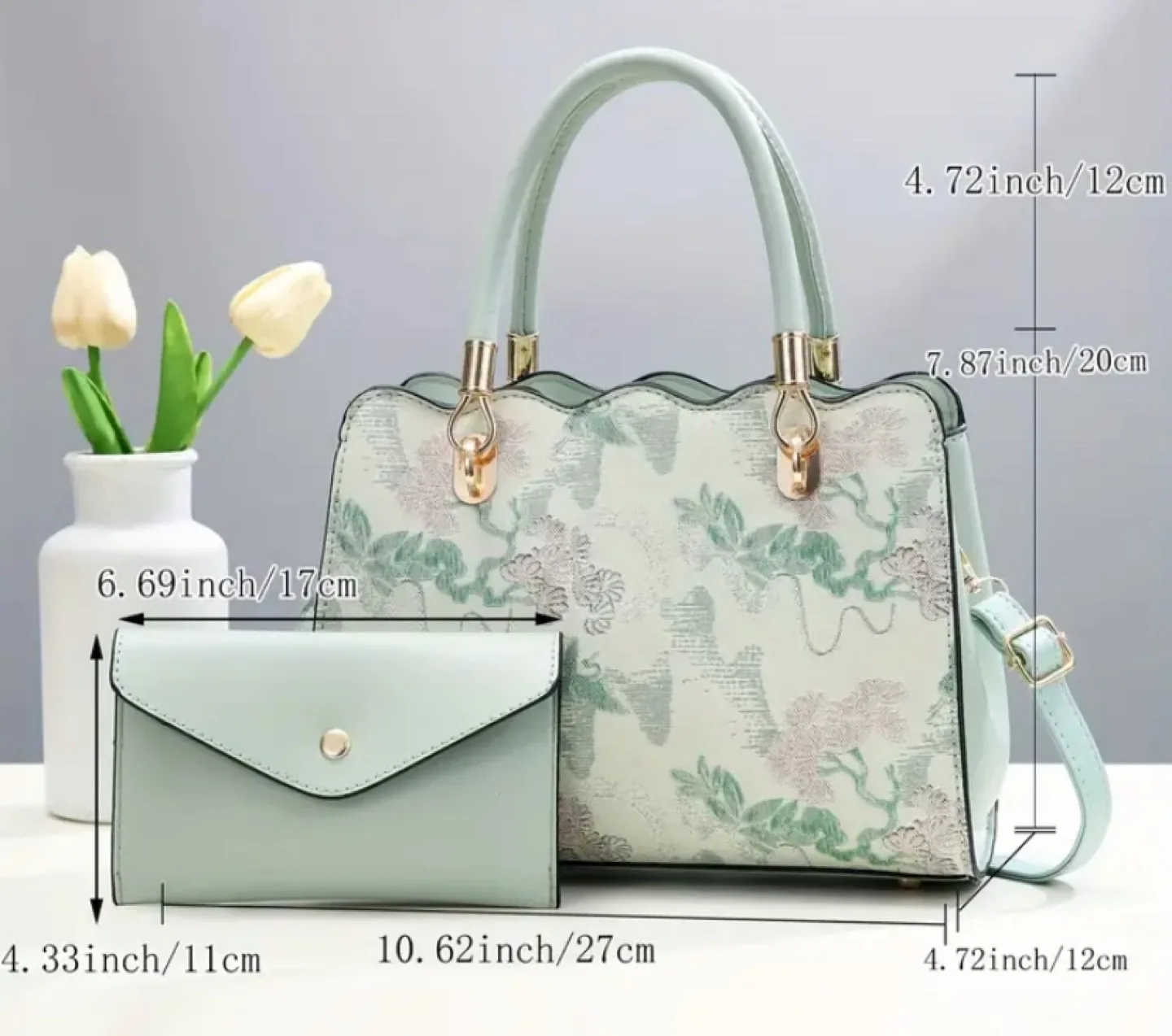 💥NEW 🛍️ Floral Handbag Pink Set image indicator(4)