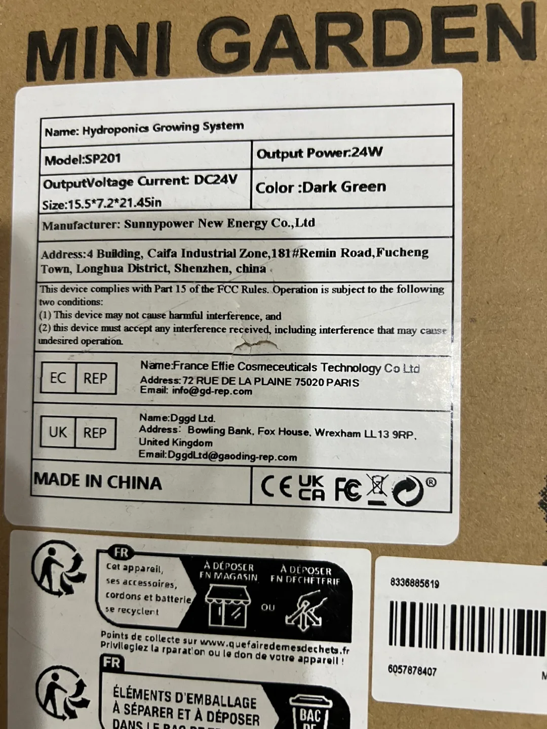 Mini Garden LED Plant Grow Light - Hydroponics Growing System image indicator(2)