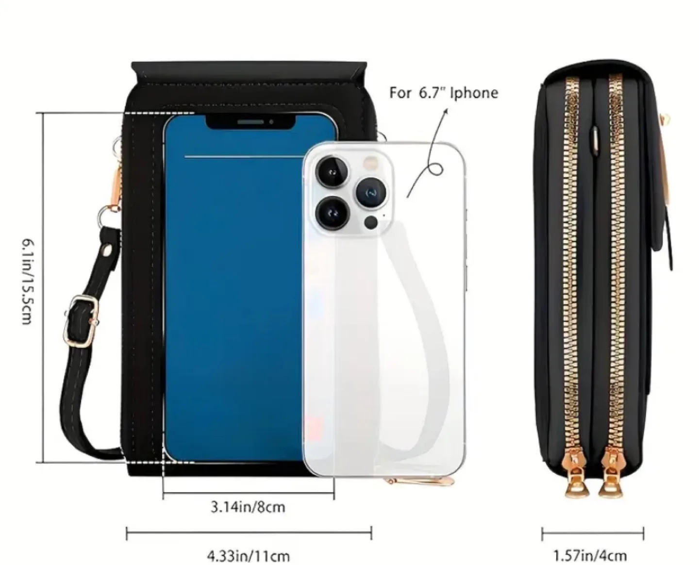 NEW 💵 Forever Young Cell Phone Crossbody Bag / purse image indicator(7)