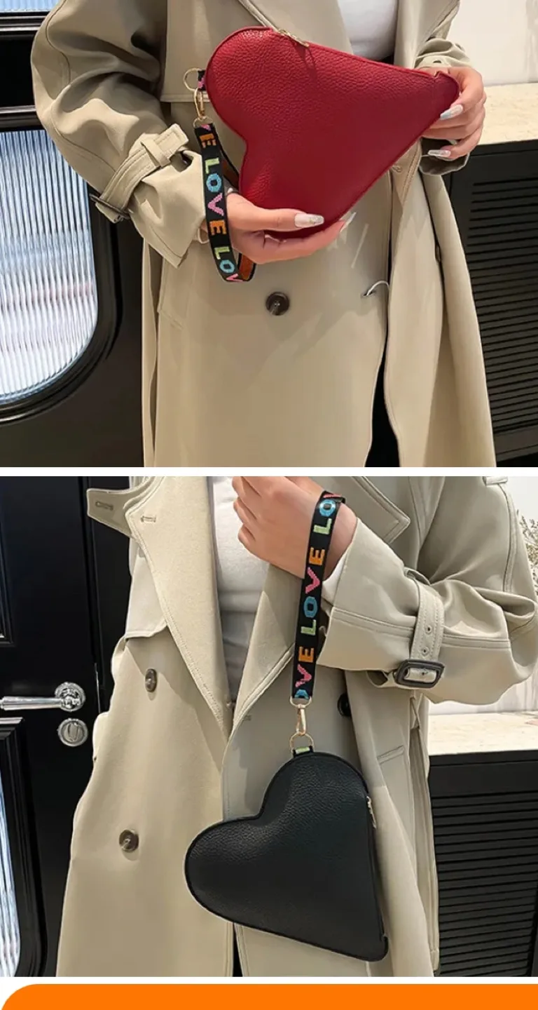 NEW ❤️ Heart-shaped crossbody bag / purse image indicator(2)