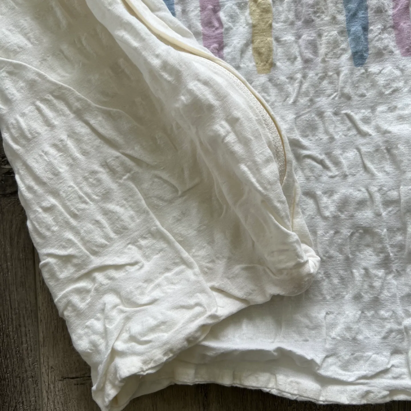 White Pastel Waffle Euro Square Pillowcase image indicator(3)