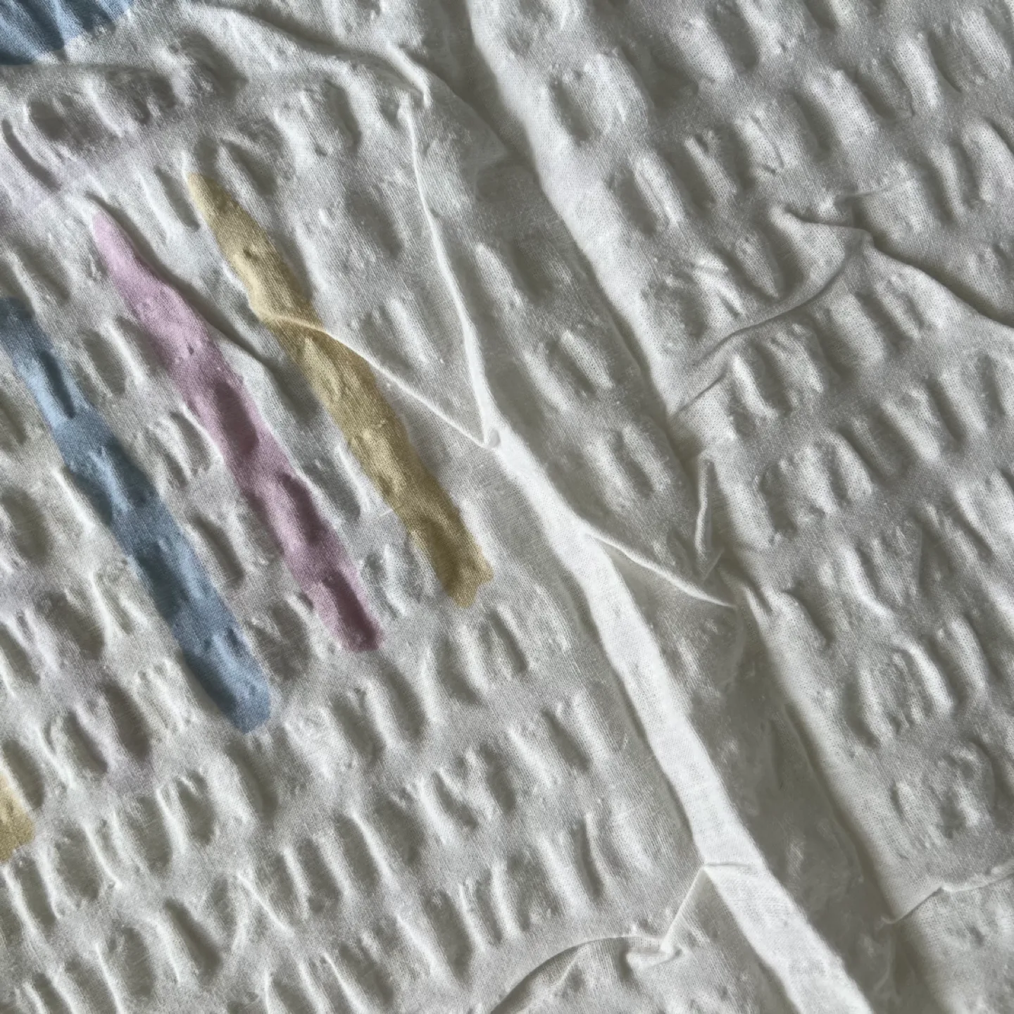 White Pastel Waffle Euro Square Pillowcase image indicator(6)