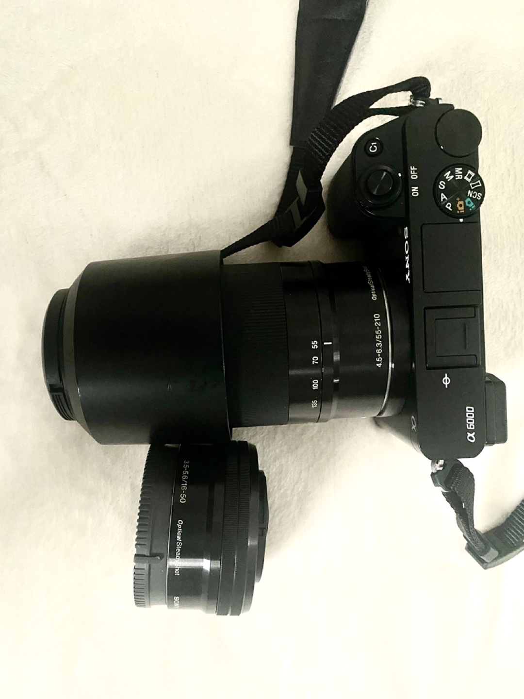 Sony α-6000 Mirrorless Digital Camera with lenses