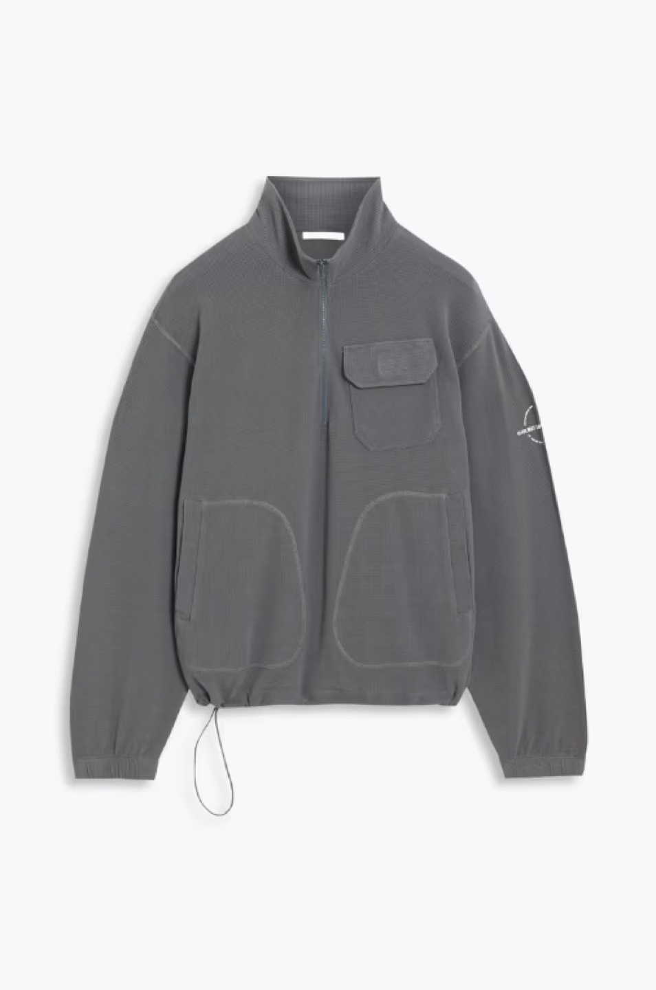 Helmut Lang Half-Zip Waffle Knit Pullover