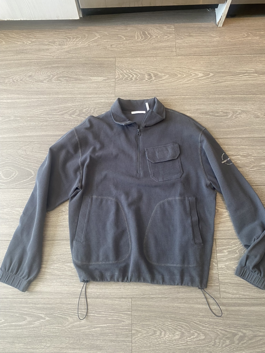 Helmut Lang Half-Zip Waffle Knit Pullover - photo 4