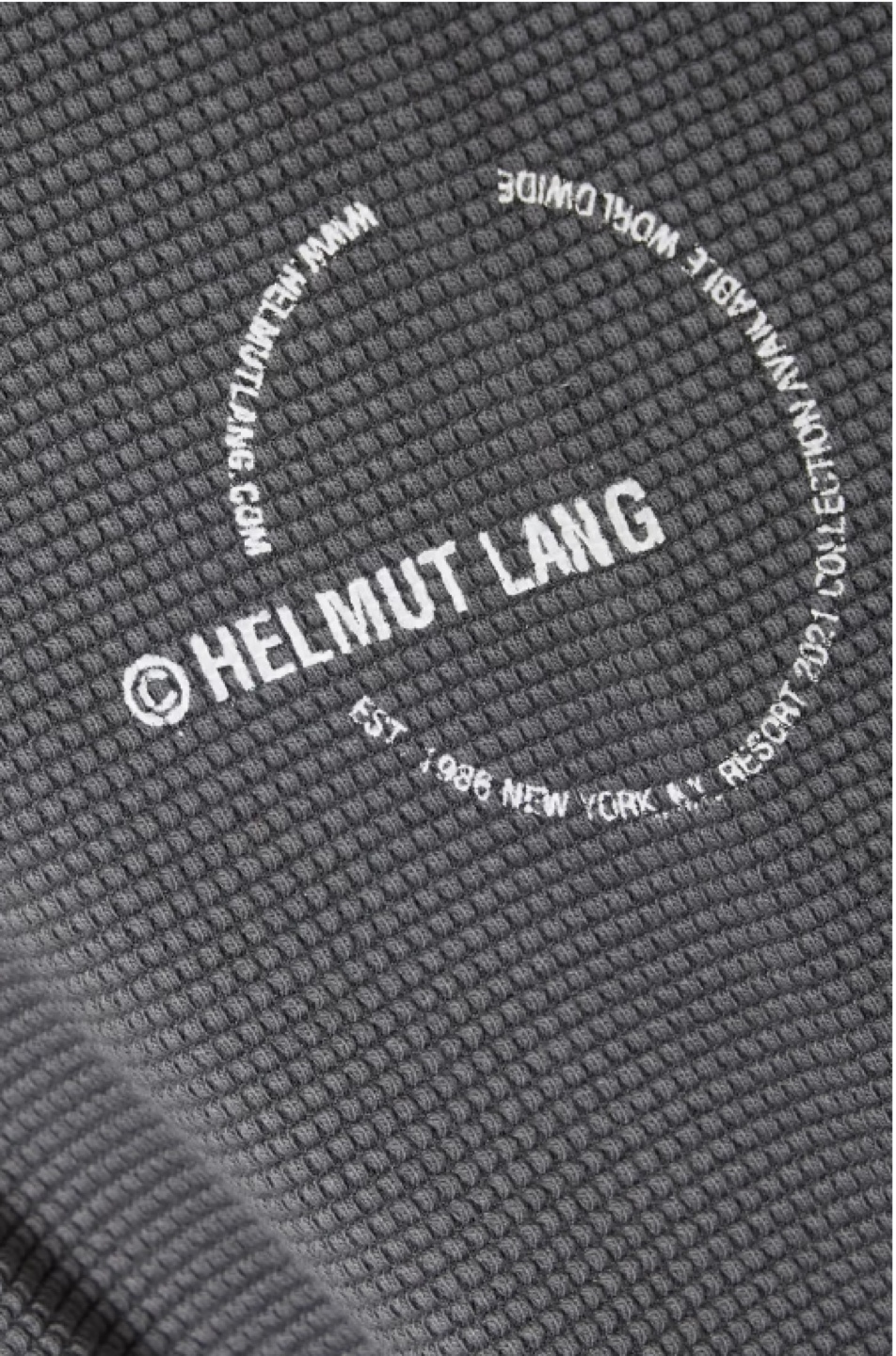 Helmut Lang Half-Zip Waffle Knit Pullover - photo 3