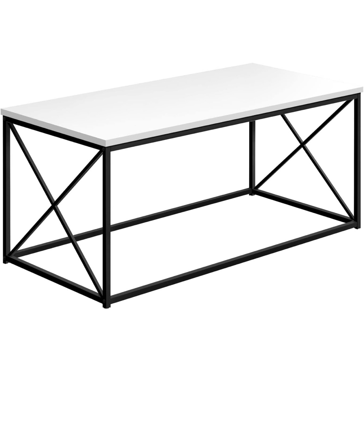 Modern White and Black Coffee Table - photo 2