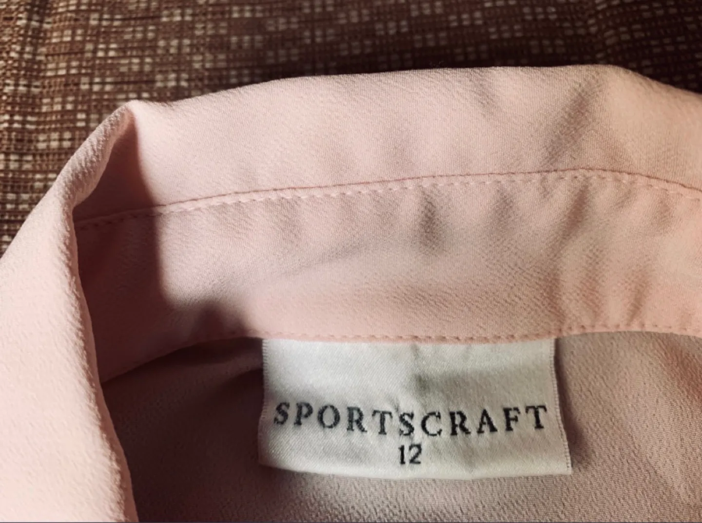Sportscraft Women's Size 12 Pink Button-Down Shirt image indicator(2)