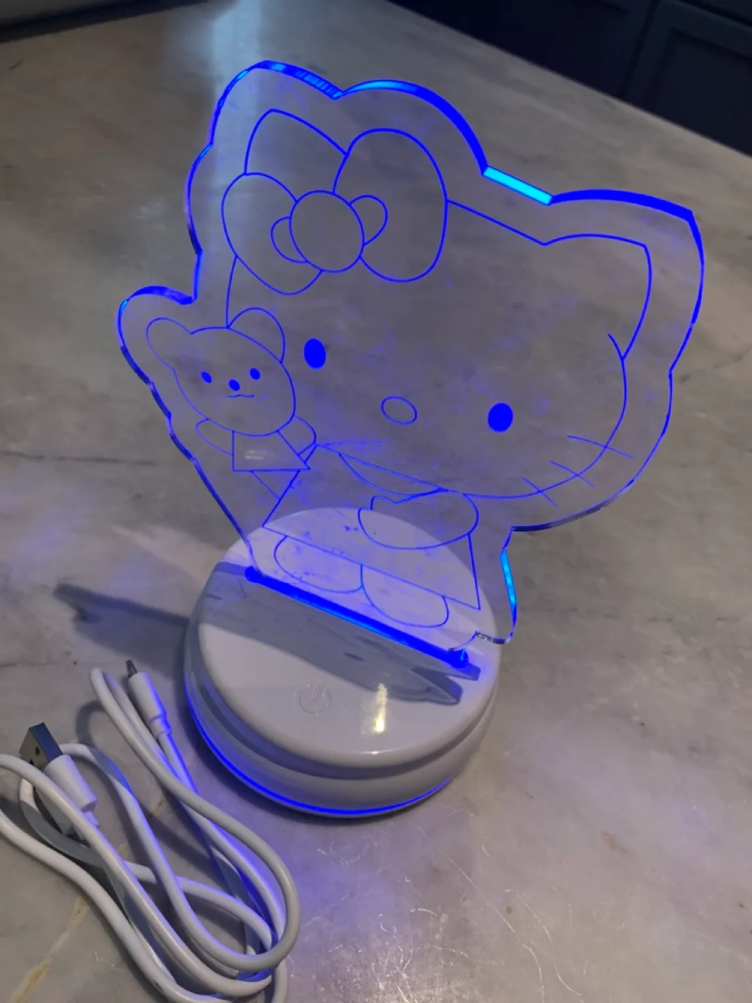 Hello Kitty LED Night Light – Multi-Color Touch Control image indicator(3)