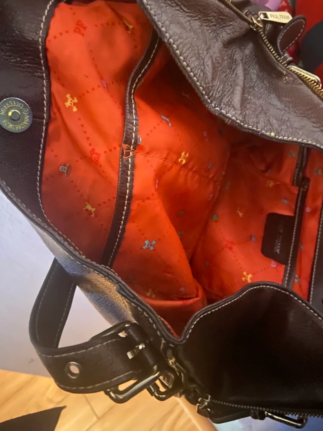 Paul Frank Brown Leather Shoulder Bag image indicator(2)