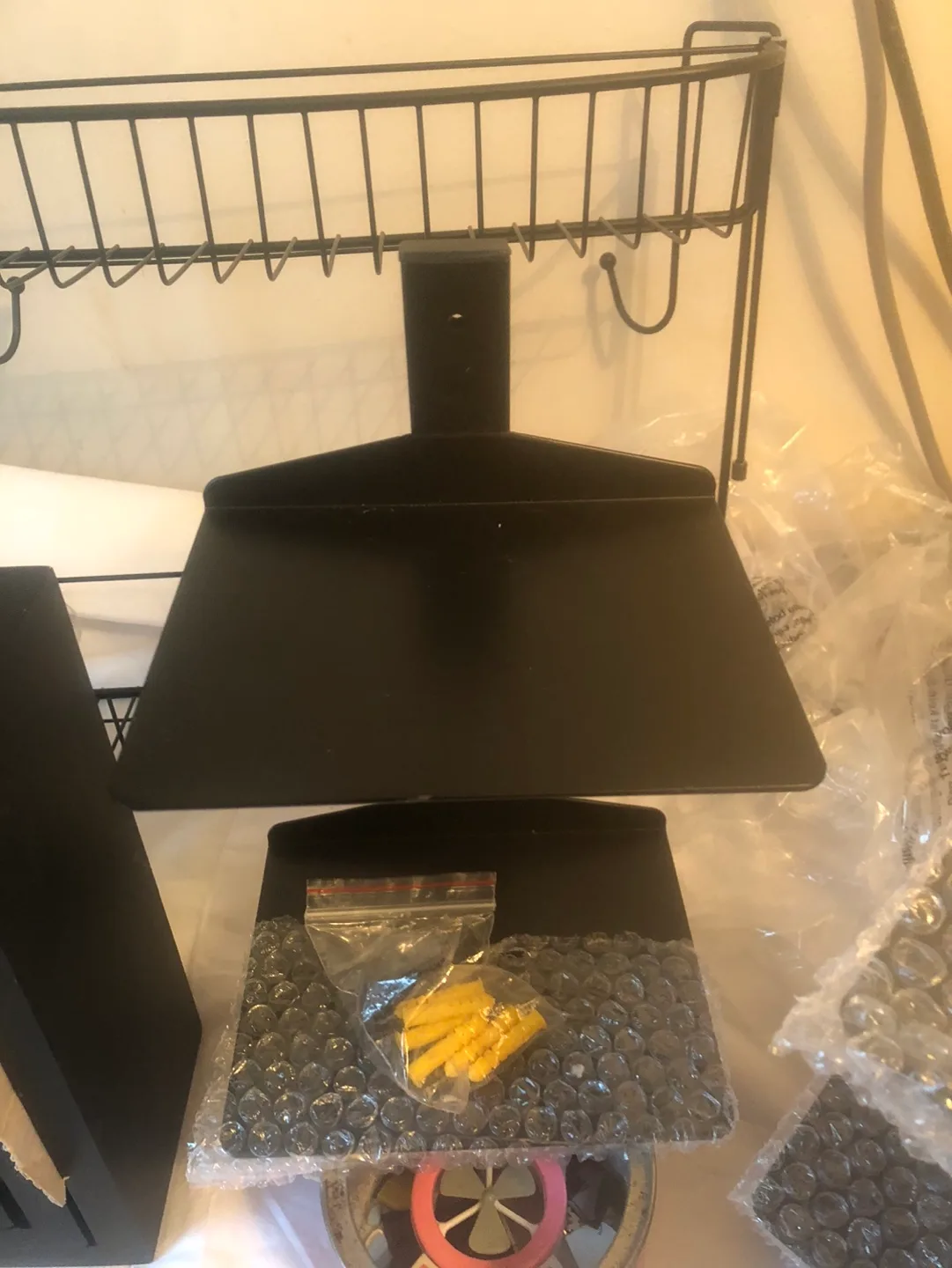 Black Square Wall Shelves & Shower Caddy thumbnail