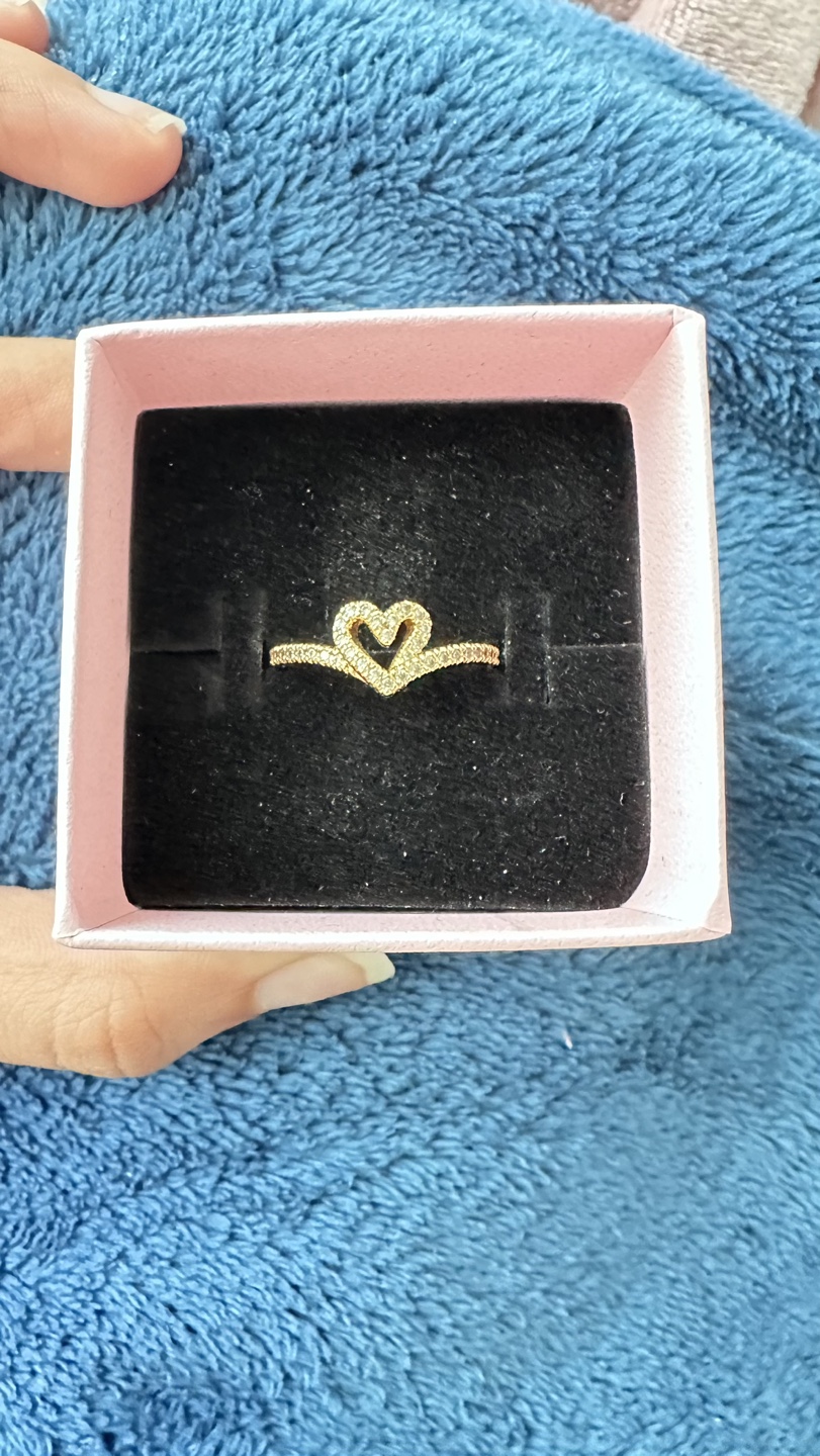 Pandora Wish Sparkling Heart Ring - 14k Gold Plated - photo 2