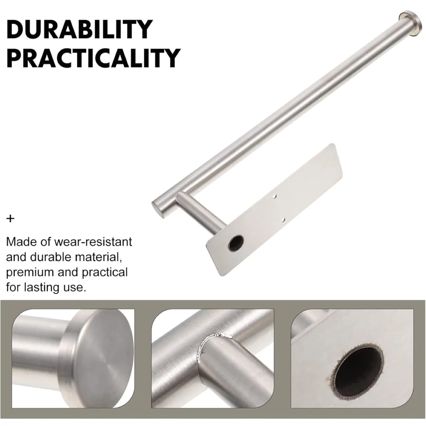 NEW Stainless Steel Towel Rack - Punch-Free Installation image indicator(3)